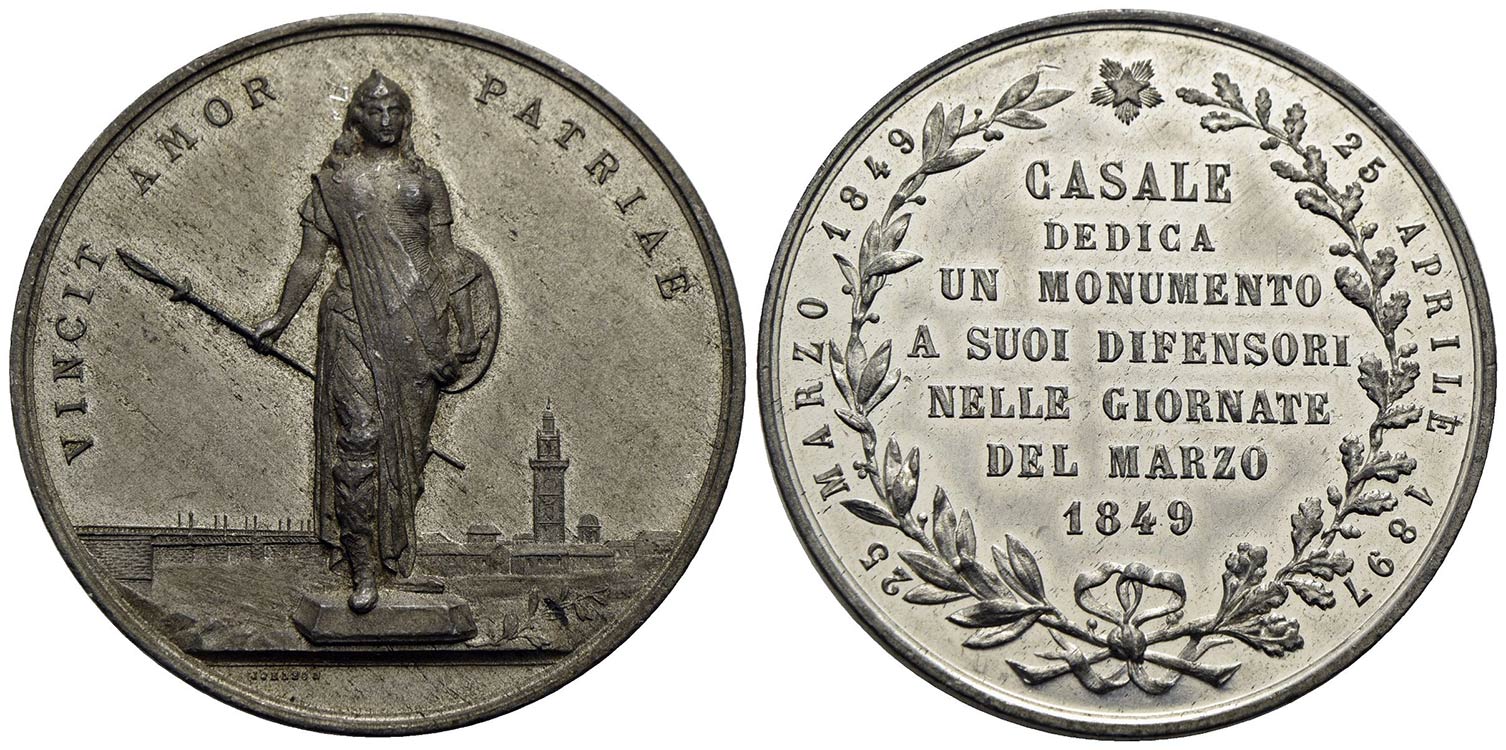 CITTA - Casale - Medaglia - 1849 ... 