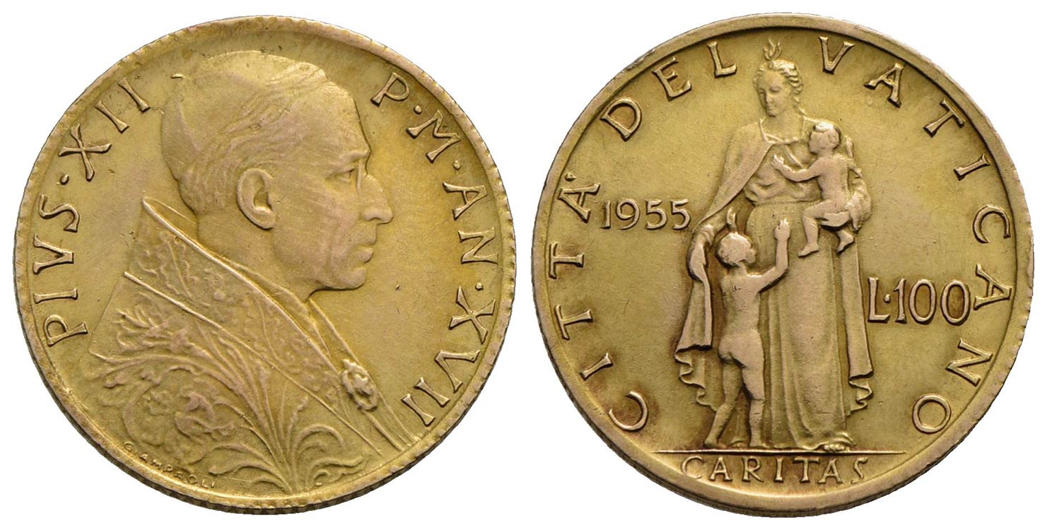 Pio XII (1939-1958) - 100 Lire - ... 