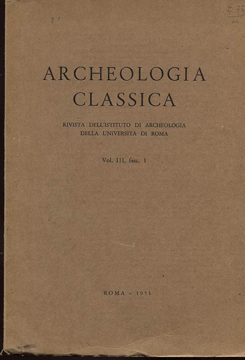 A.A.V.V. - Archeologia classica. ... 