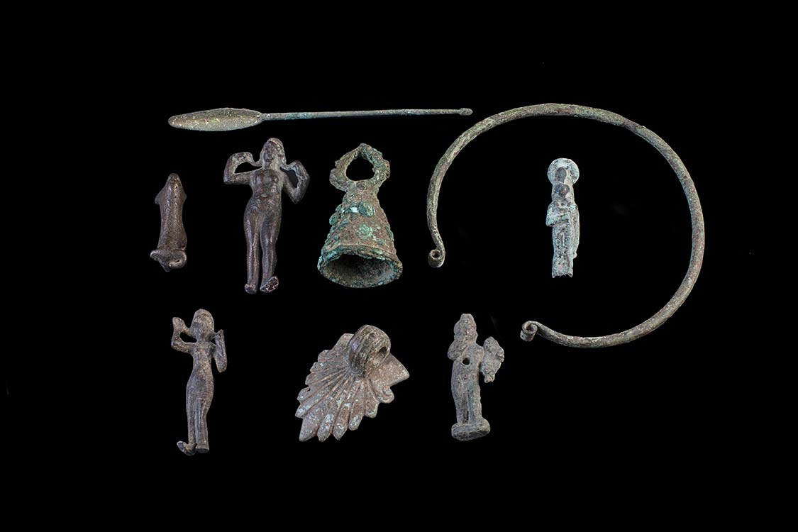 COLLECTION OF SMALL ROMAN BRONZES ... 