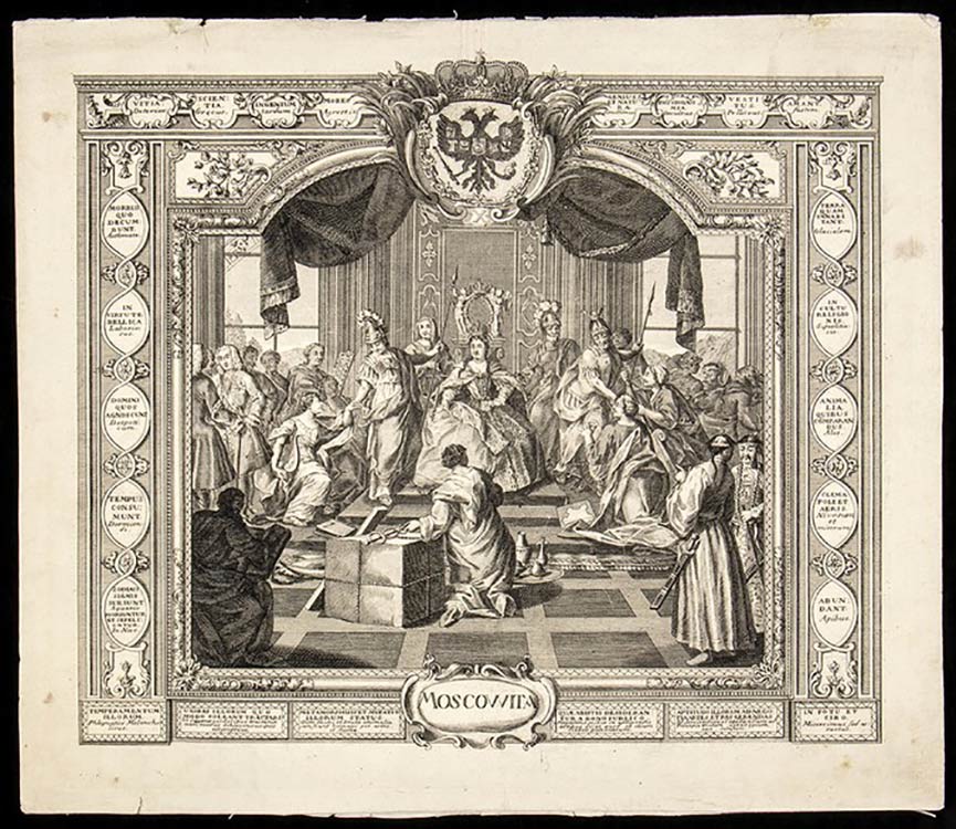 Allegory of the Russian court from ... 