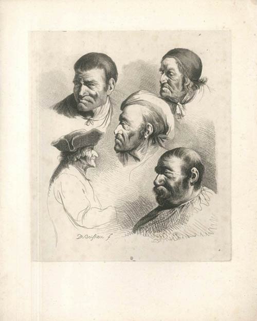 Study of Five Male Portraits is a ... 