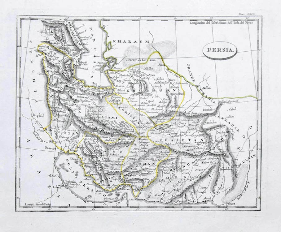 This Map of Persia is an etching ... 