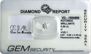0,50 ct DIAMOND; ; color H, ... 