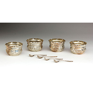 A Sterling Silver 925 ‰ set of 4 ... 