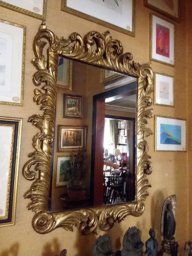 Mirror gilded wooden mirror ... 