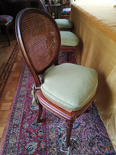 Set of six chairs cane back and ... 