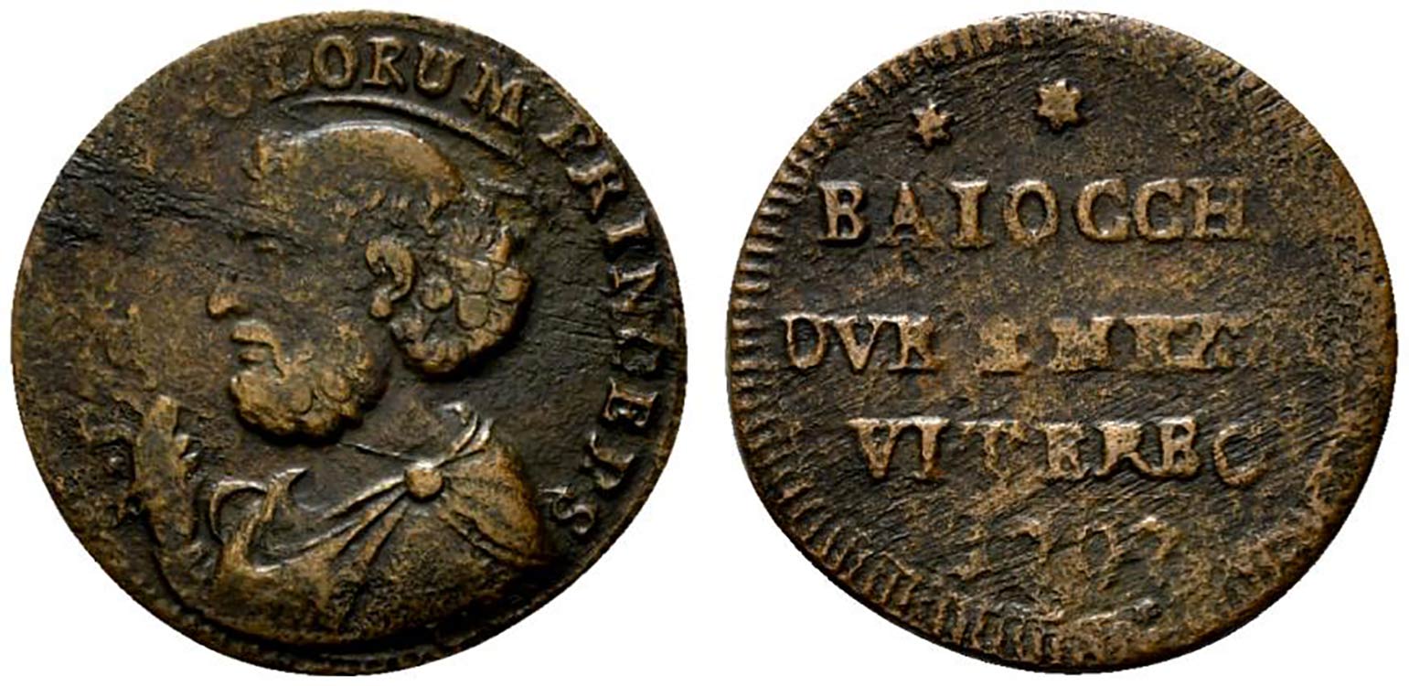 VITERBO. Pio VI (1775-1799) 2 e ½ ... 