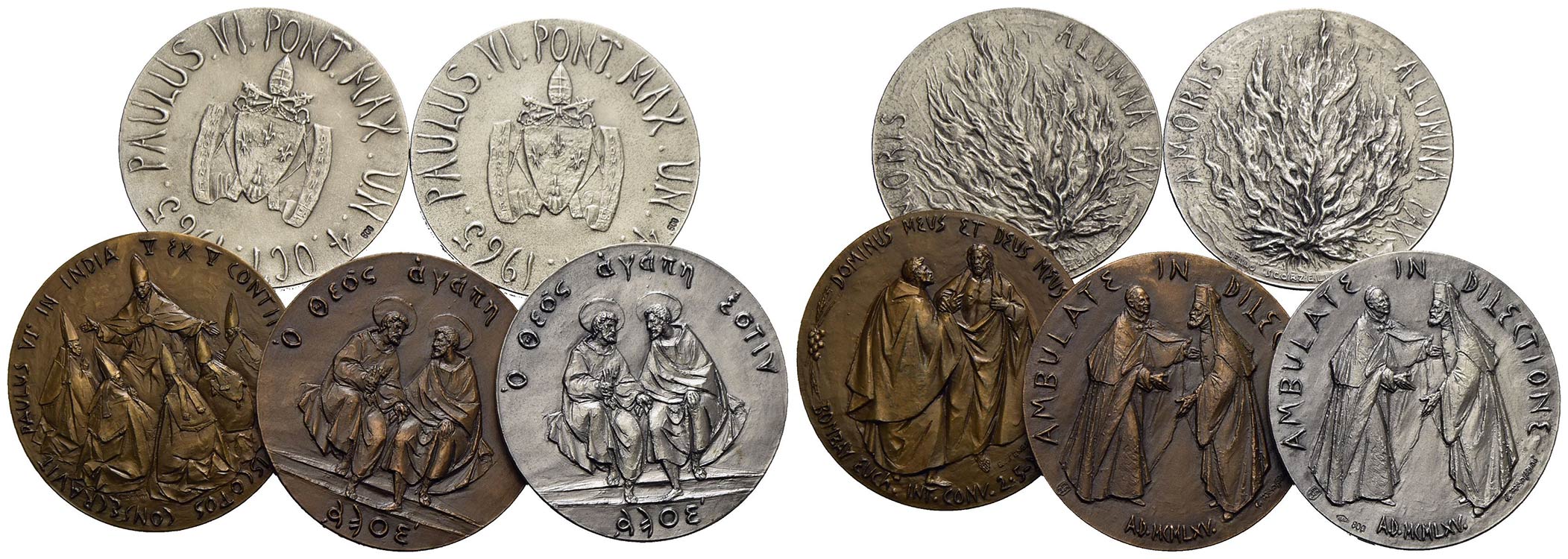 ROMA. LOTTO di 5 medaglie di Paolo ... 