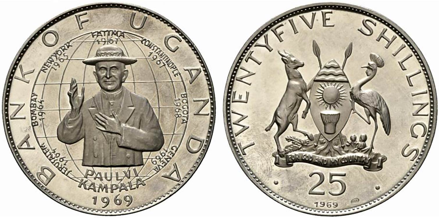 Uganda. AR 25 Shillings 1969. ... 