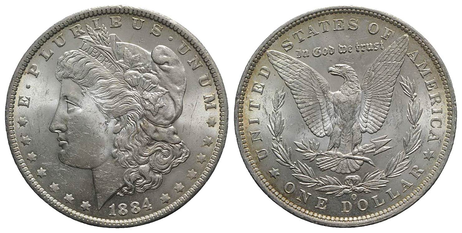 USA. AR One Dollar 1884 Morgan, ... 