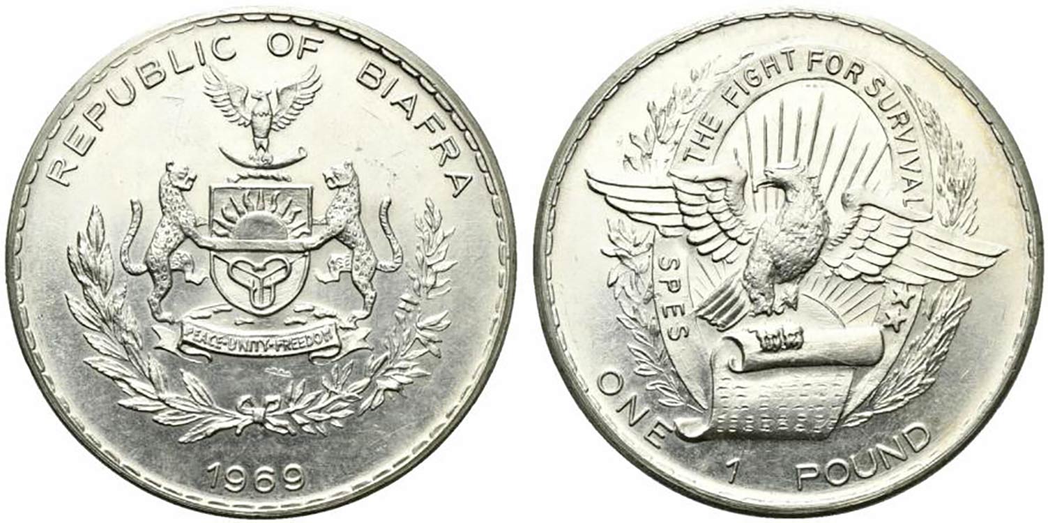 Biafra. Repubblica. AR Pound 1969. ... 