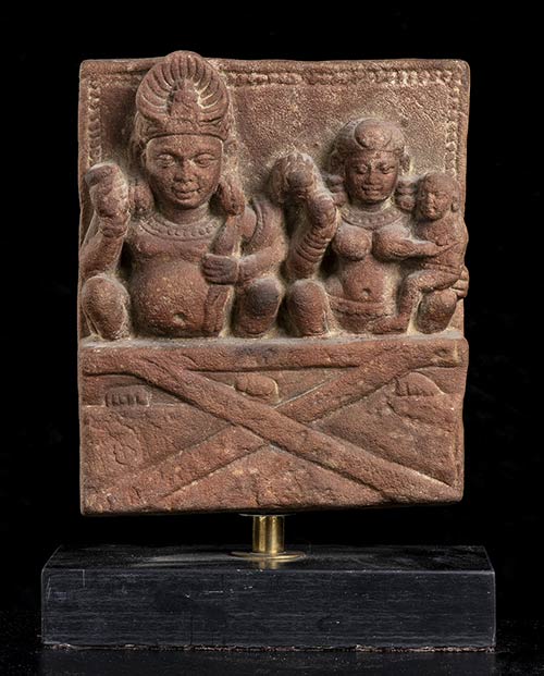 A STONE RELIEF WITH FIGURESIndia, ... 