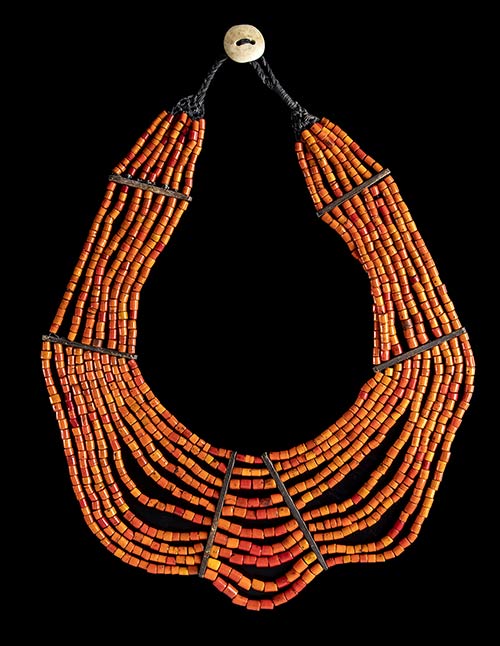 A BREAST NECKLACE WITH ORANGE ... 