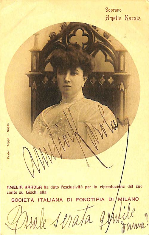 Amelia Karola (Napoli 1875 - ... 