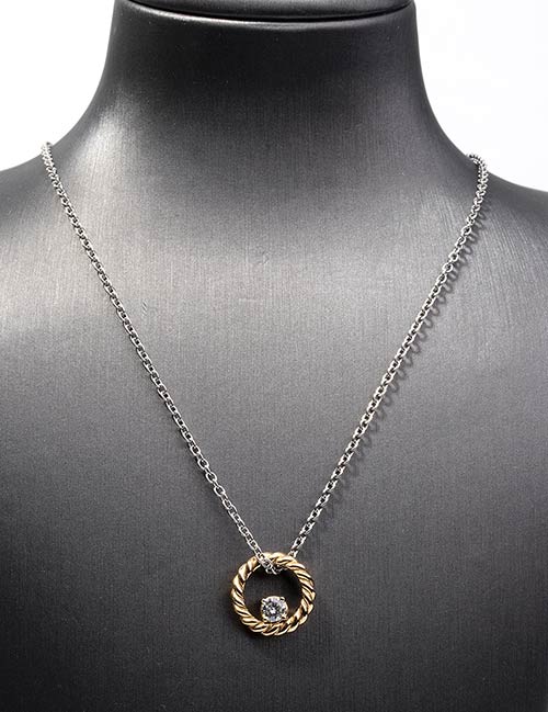 Gold and diamonds necklace - by ... 