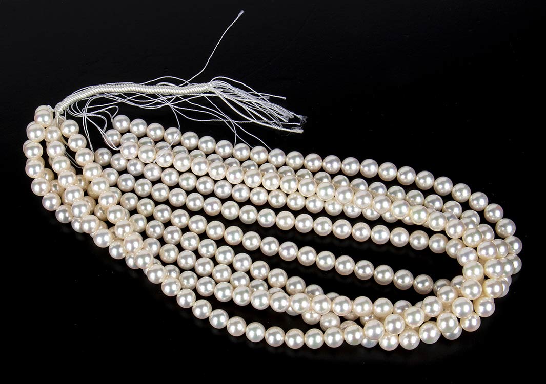 5 fili di perle akoya
perle ... 