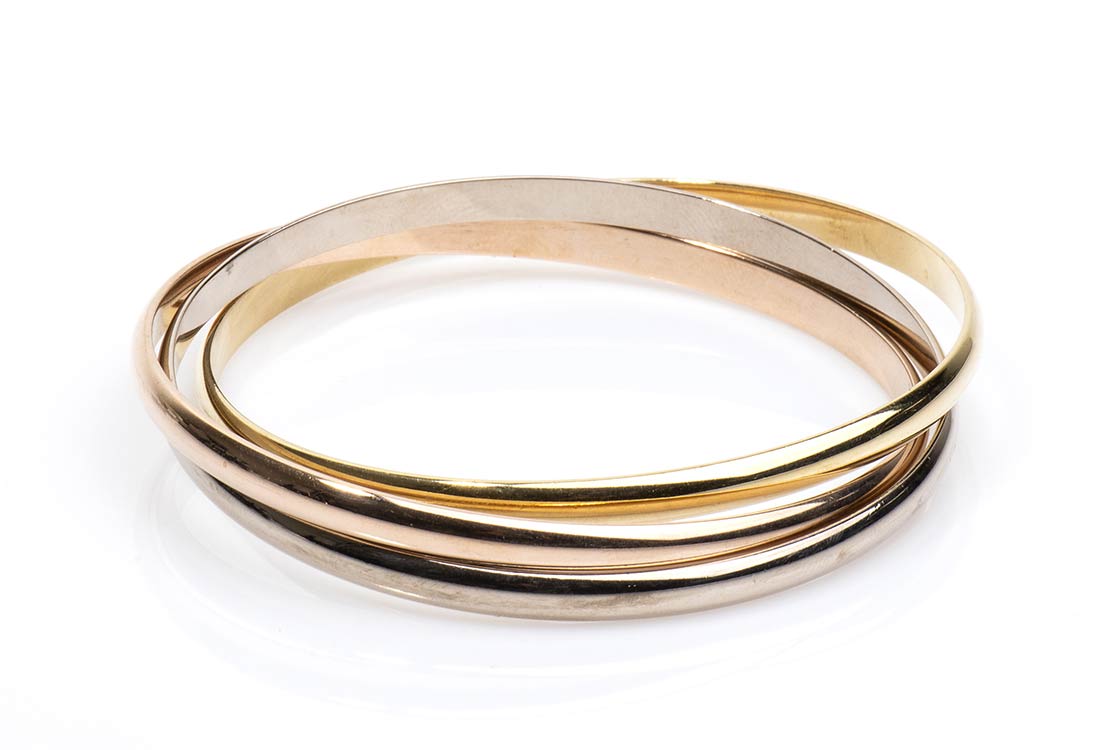 Gold bracelet - by CARTIER 18k ... 