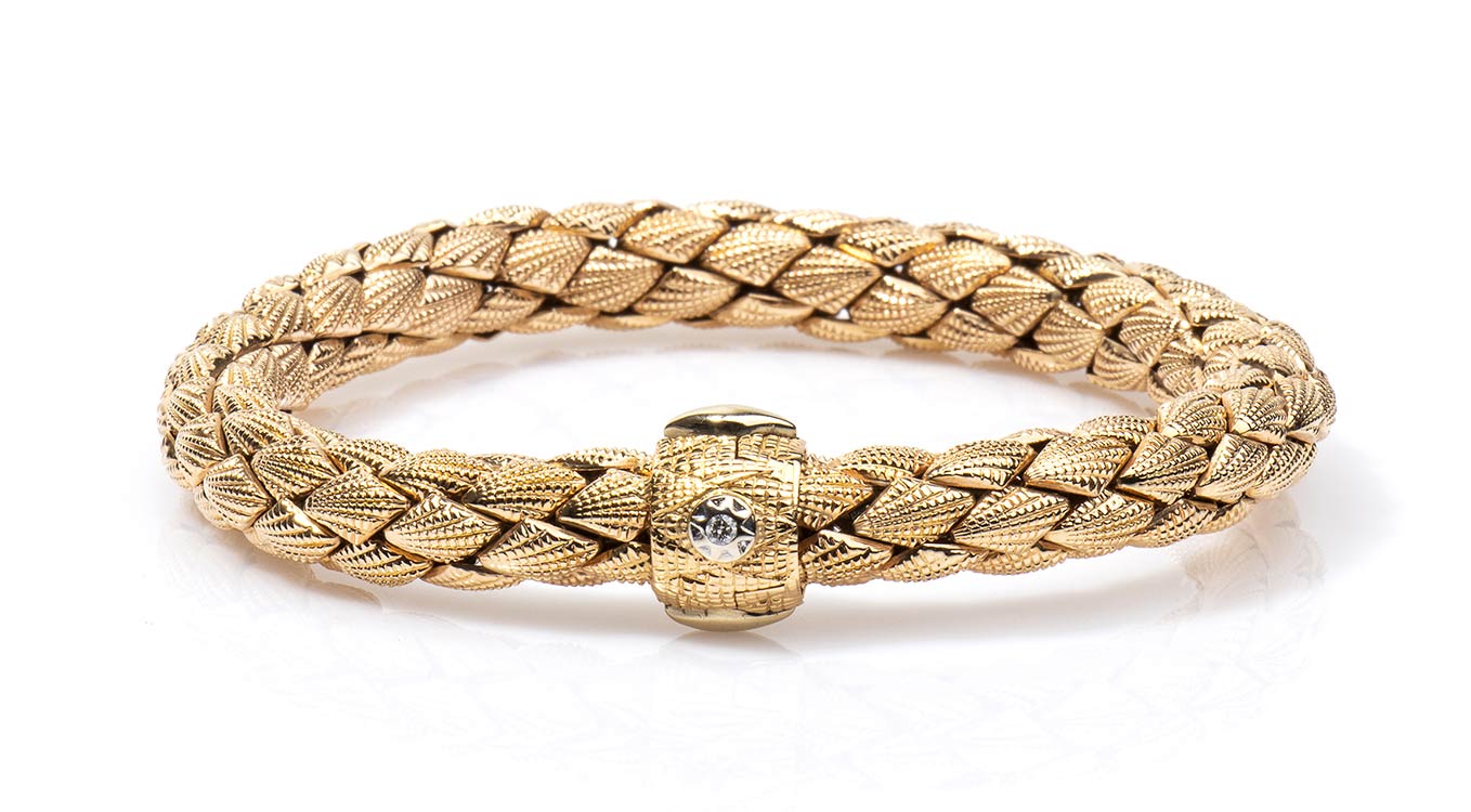 Gold and diamonds bracelet - by ... 