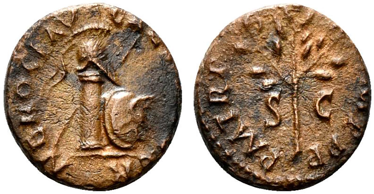 Nero (54-68). Æ Quadrans (13mm, ... 