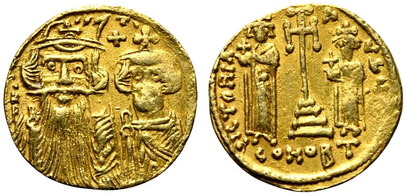 Constans II with Constantine IV, ... 