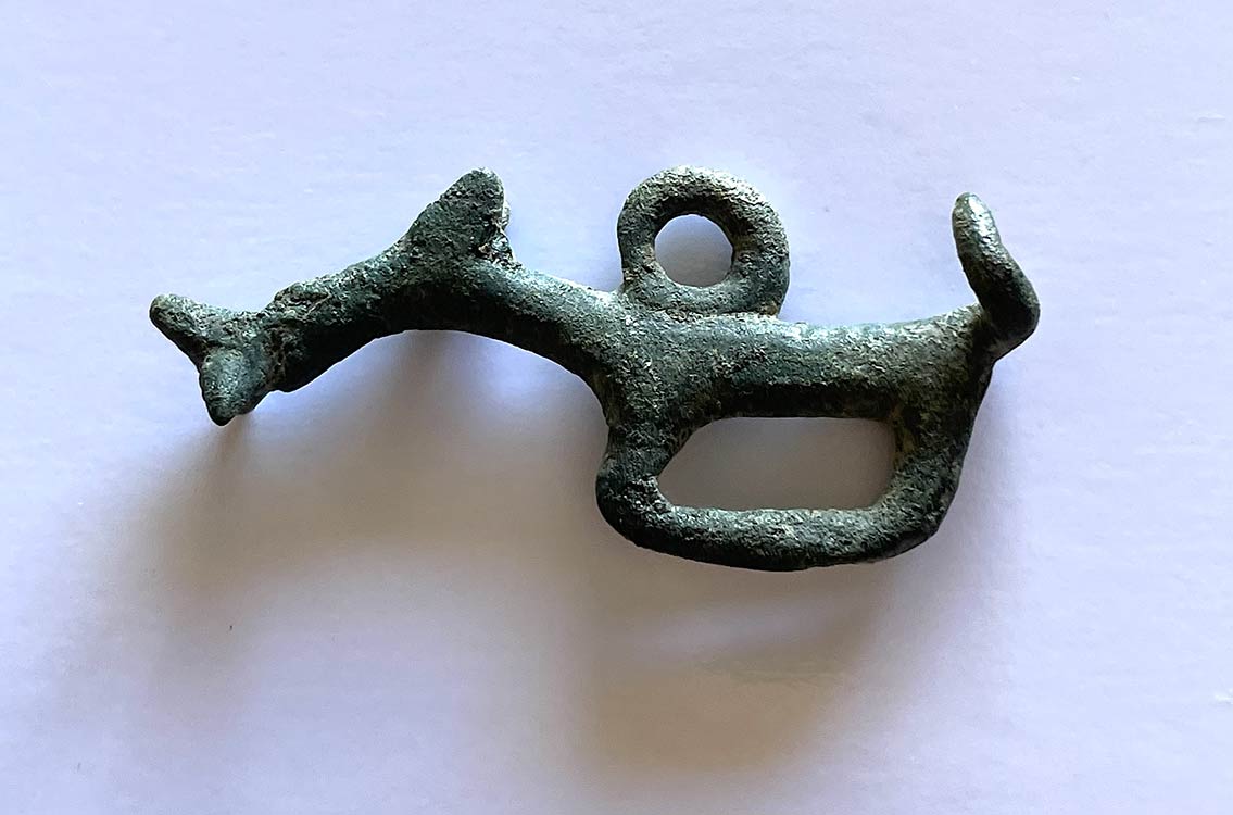 Celtic bronze pendant in the shape ... 