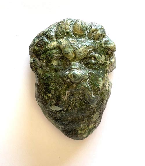 Roman bronze applique depicting a ... 
