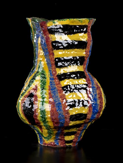 ICS VIETRI Vase with geometric ... 