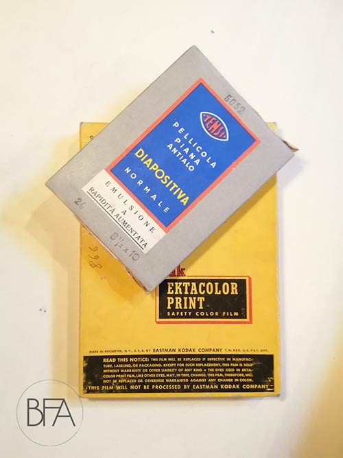 lot of two plain film boxes. One ... 