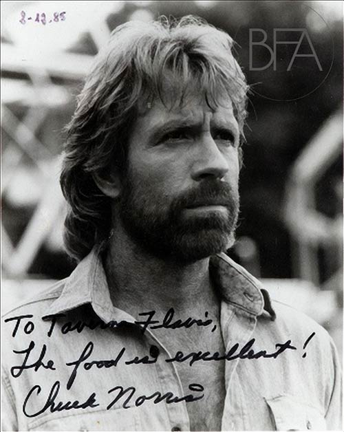 Portrait of Chuck Norris with ... 
