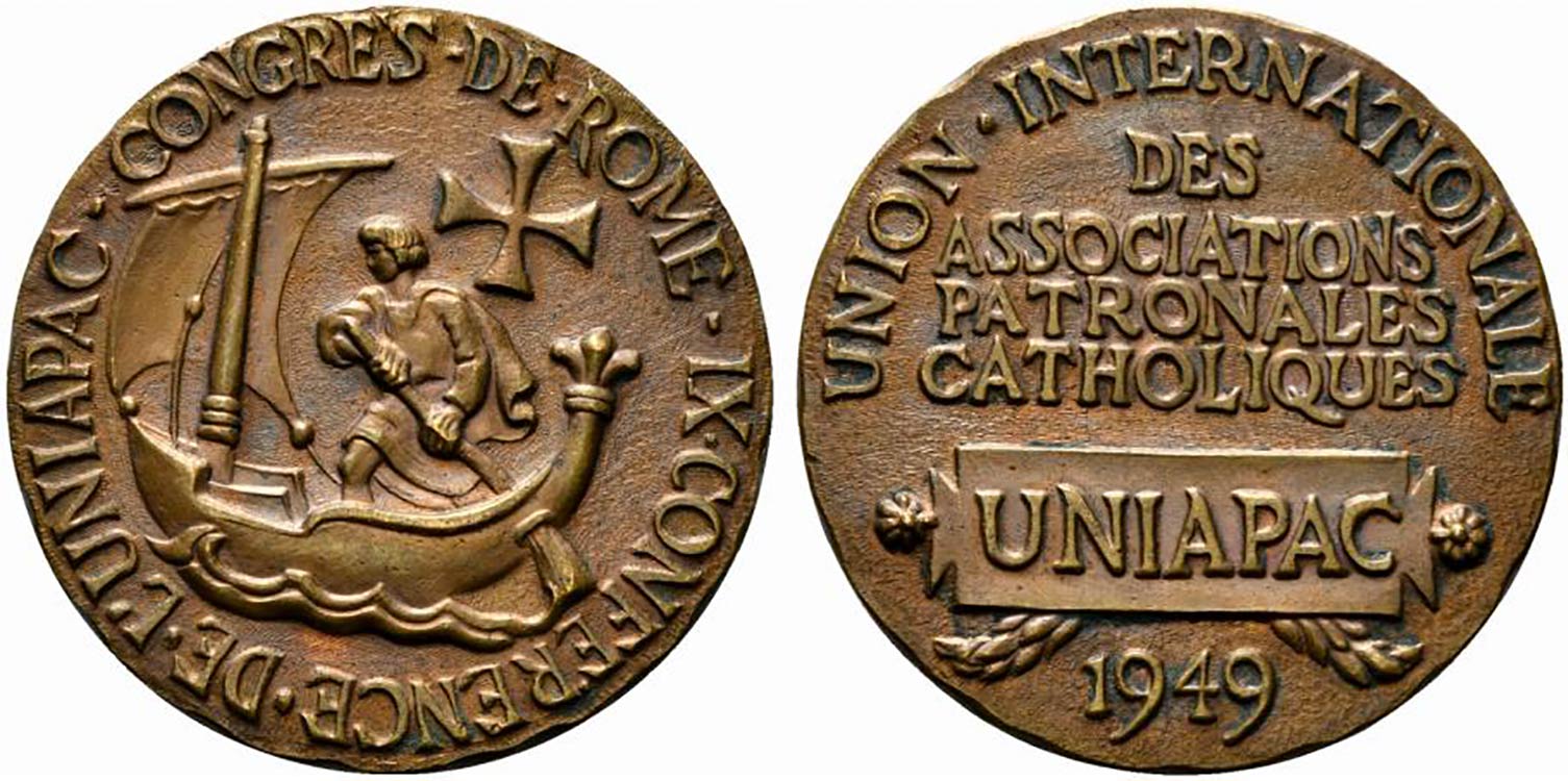 ROMA. Medaglia 1949 IX Conferenza ... 