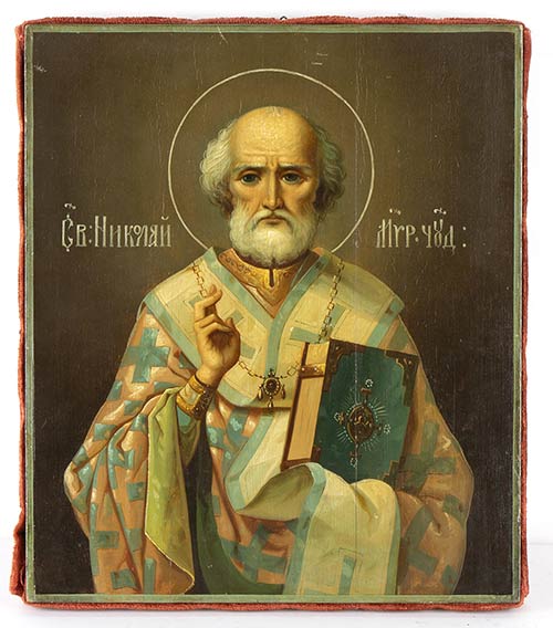 Icon of St Nicholas - 19th-20th ... 