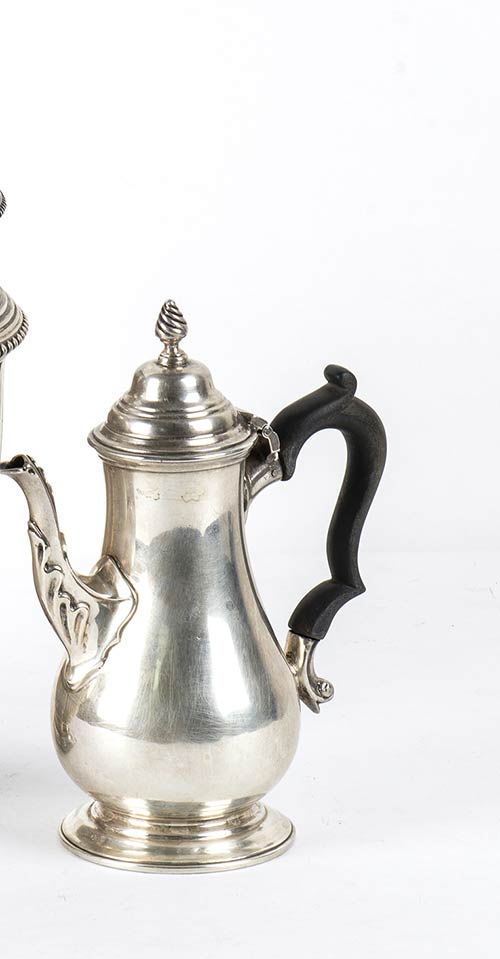 Sterling silver English Coffepot - ... 