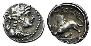 Gaul, Massalia, c. 130-121 BC. AR ... 
