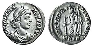 Gratian (367-383). AR Siliqua ... 