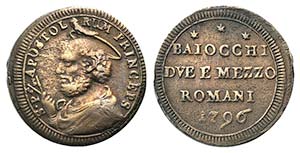 Papal, Pio VI (1774-1799). Æ ... 