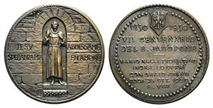 Italy, Todi. Æ Medal 1930 (51mm). ... 