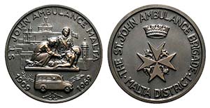 Malta, Æ Medal 1969 (72mm). Order ... 