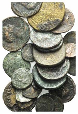 Lot of 24 mixed Æ and BI coins, ... 