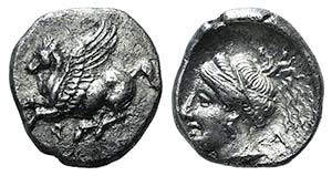 Corinth, c. 350-300 BC. AR Drachm ... 
