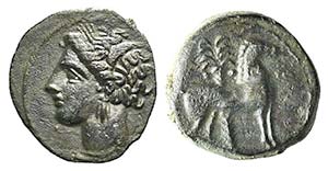 Carthage, c. 400-350 BC. Æ (16mm, ... 