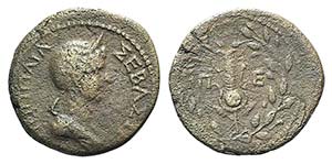 Poppaea (Augusta, 62-65). Thrace, ... 