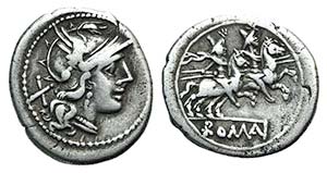 Anonymous, Rome, 211-208 BC. AR ... 