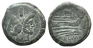 Ass series, Rome, 169-158 BC. Æ ... 