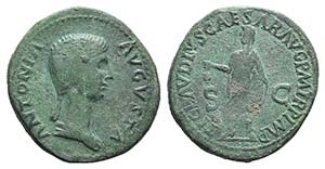 Antonia Minor (Augusta, AD 37 and ... 