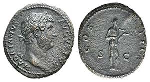 Hadrian (117-138). Æ As (28mm, ... 