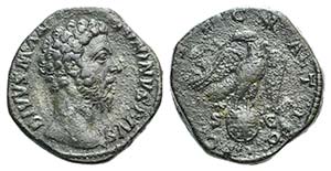 Divus Marcus Aurelius (died 180). ... 