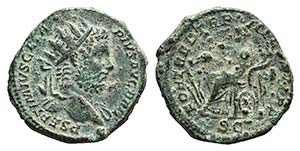 Geta (209-211). Æ Dupondius ... 