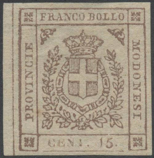 1859, 15c. N.14a bruno Chiaro ... 