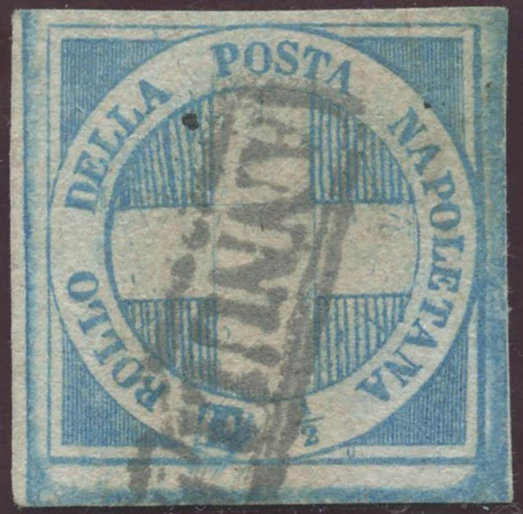 1860, N.16 1/2 tornese Azzurro ... 
